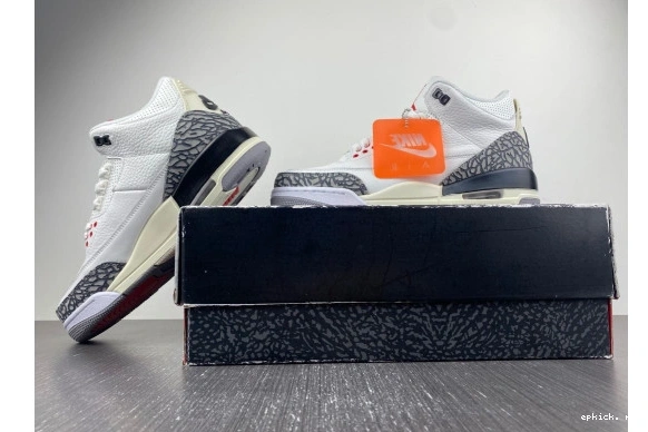 Cheap EP DN3707-100 Jordan White DN3707-100 Retro Reimagined 3 Cement 0318